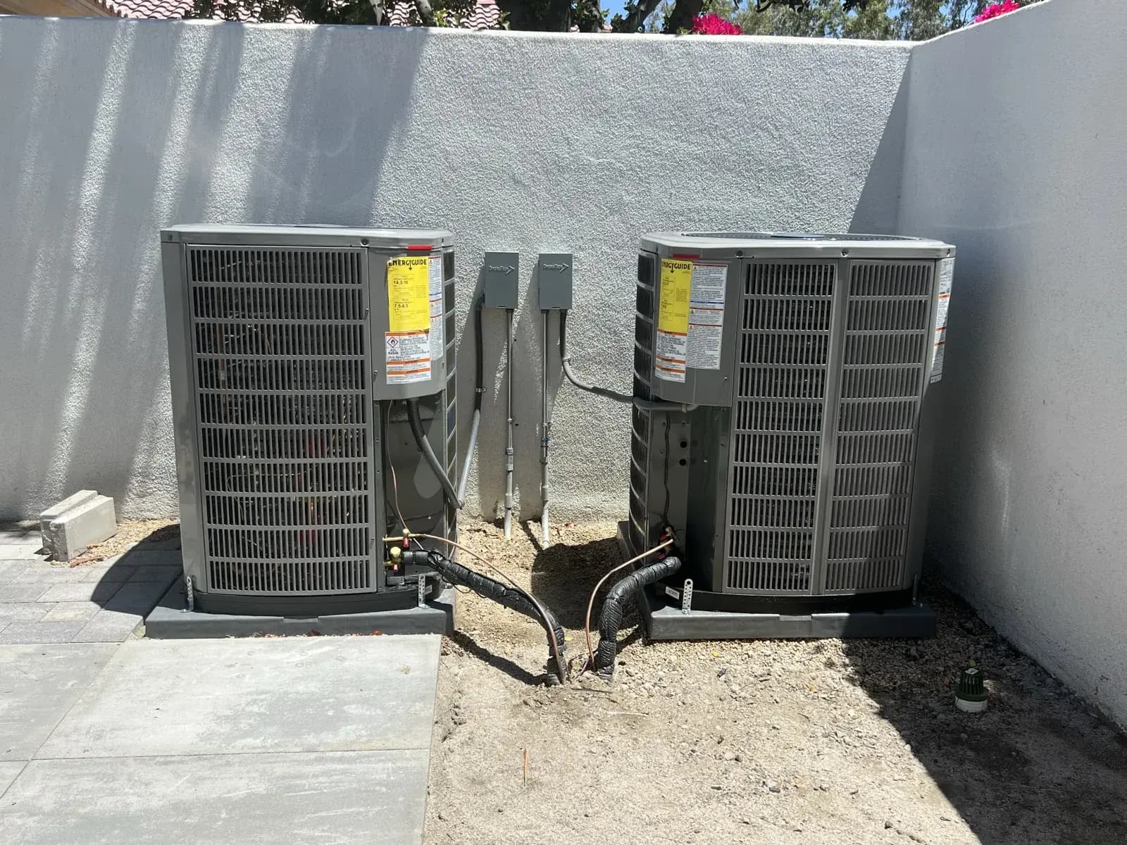 Dual residential AC condenser replacement