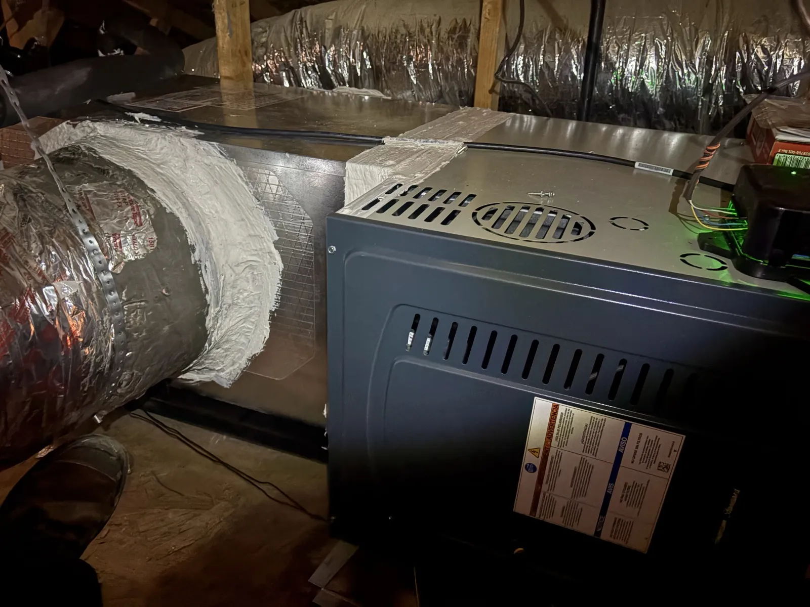 New furnace installed in a Coachella Valley attic